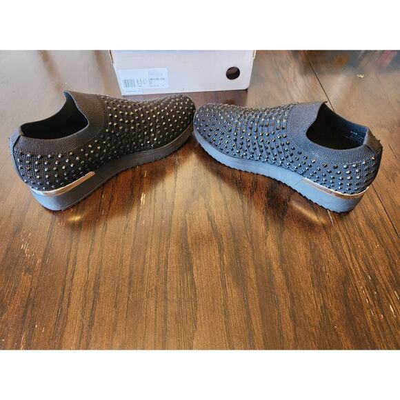 Kenneth Cole Reaction Cameron Jewel Jogger Sneakers Black Size 6.5 Women's - Picture 4 of 12